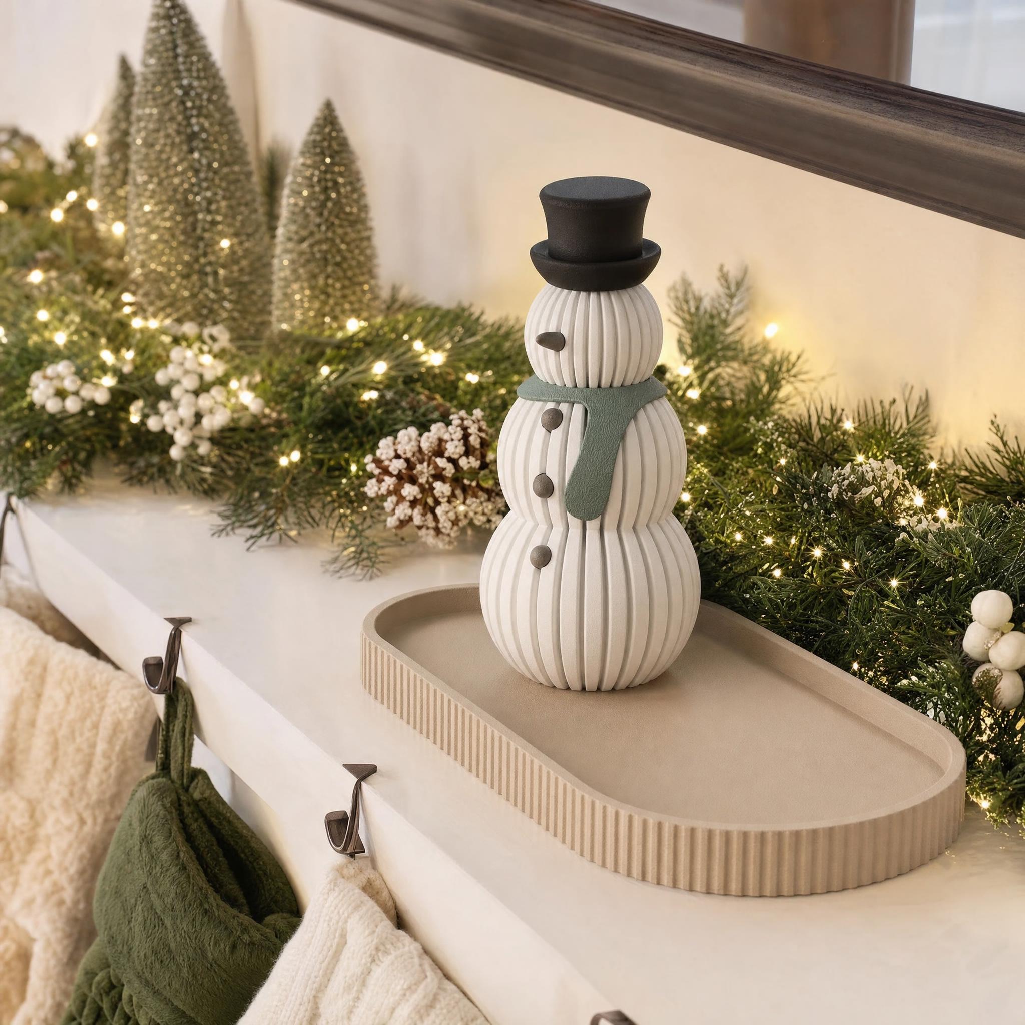 Ribbed Snowman Christmas Decor – photo 3